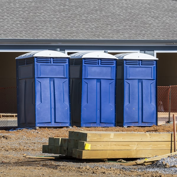 is there a specific order in which to place multiple portable restrooms in Browns Valley California